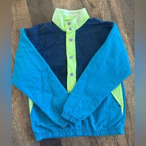 Kids 90s cheetah mervyns windbreaker jacket size XL 14/16